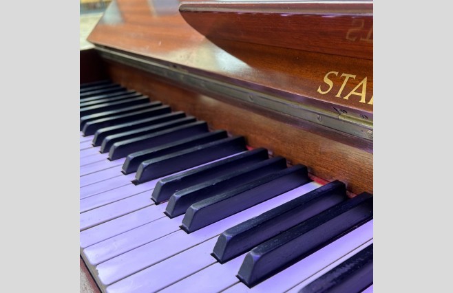 Stahl Polished Mahogany Upright Piano, Used Sold As Seen Bargain - Image 5